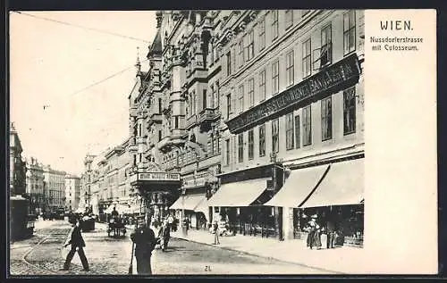 AK Wien, Nussdorferstrasse mit Colosseum