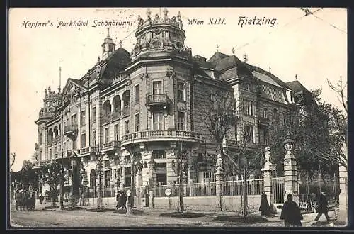 AK Wien-Hietzing, Hopfner`s Parkhotel Schönbrunn