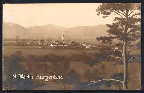 AK St. Martin /Burgenland, Totalansicht aus der Ferne