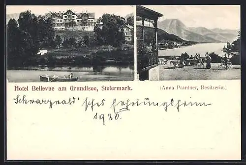 AK Grundlsee /Steiermark, Hotel Bellevue v. Anna Prantner