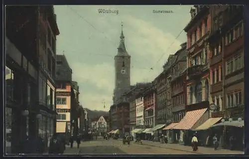 AK Würzburg, Motiv aus der Domstrasse