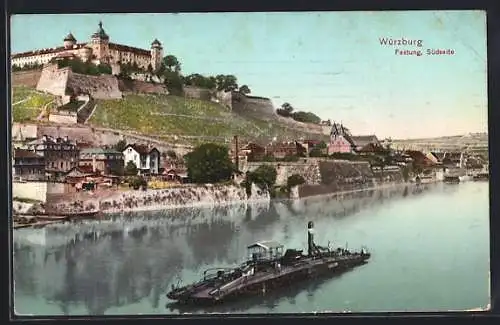 AK Würzburg, Südseite der Festung