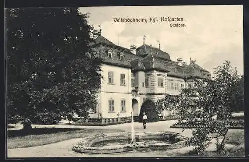 AK Veitshöchheim, Schloss, kgl. Hofgarten