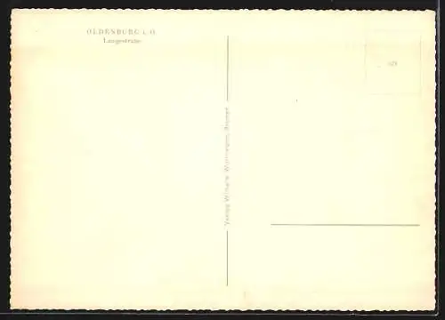 AK Oldenburg / O., Strassenleben auf der Langestrasse, Auto Opel