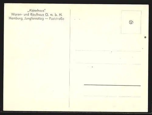 AK Hamburg-Neustadt, Kaufhaus Alsterhaus am Jungfernstieg