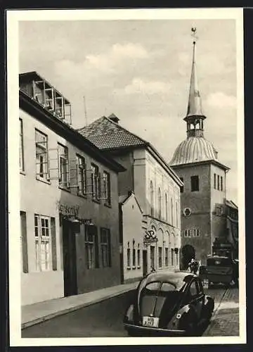 AK Oldenburg / Oldenburg, Lappan-Strasse mit Gasthaus Kaiserhof