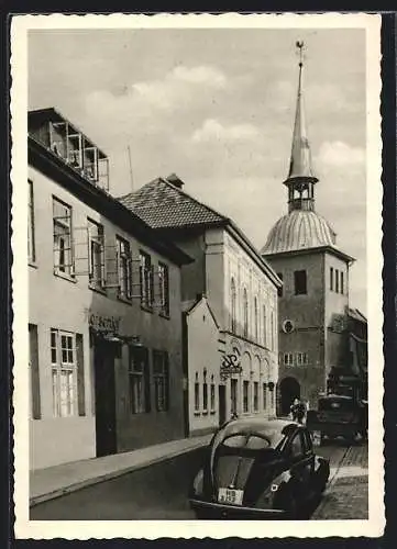 AK Oldenburg / Oldenburg, Lappan-Strasse mit Gasthaus Kaiserhof