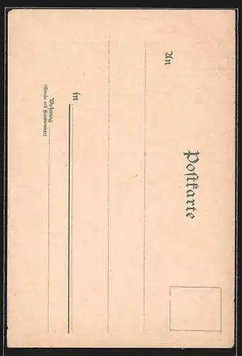 Lithographie Eisenach, Hohe Sonne, Annathal, Gasthof zur Hohen Sonne