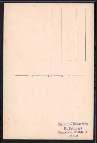 AK Rendsburg, ältestes Haus von 1541, Gastwirtschaft & Ausspann Johann Verdick