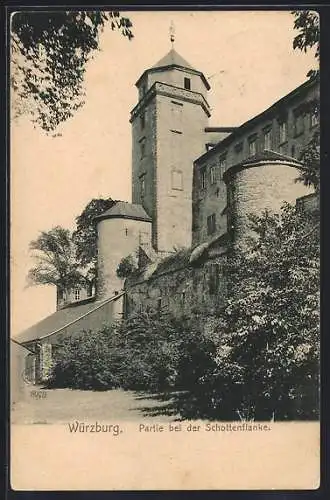 AK Würzburg, Partie bei der Schottenflanke