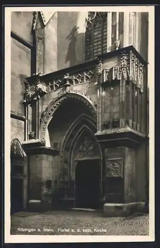 AK Kitzingen, Portal an der katholischen Kirche