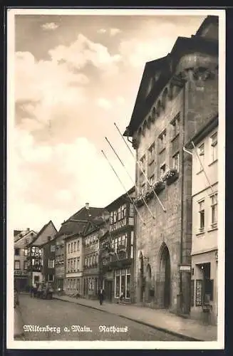 AK Miltenberg, Teilansicht mit dem Rathaus