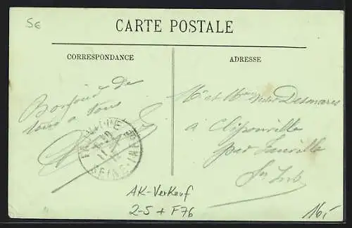 AK Bon-Secours, Les Marchands d`Objets de Piété et de Cartes Postales, Place de l`Église