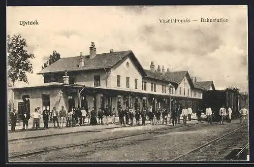 AK Ujvidék, Gleispartie am Bahnhof