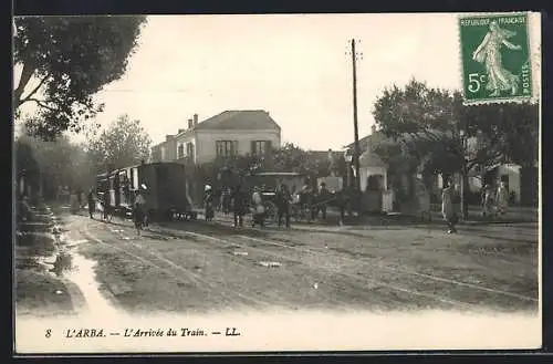 AK L`Arba, L`Arrivée du Train