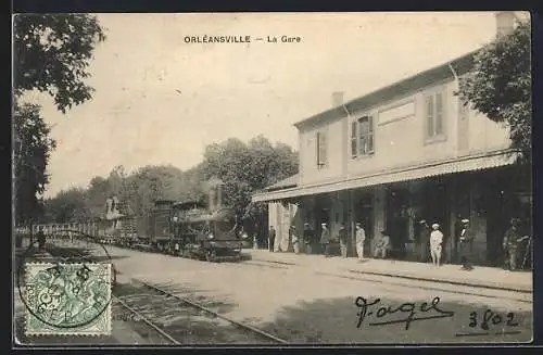 AK Orléansville, La Gare