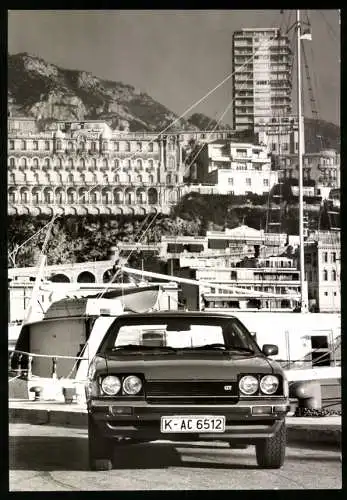 Fotografie unbekannter Fotograf, Ansicht Monaco - Monte Carlo, Auto Toyota Celica 1600 Coupe GT im Jachthafen