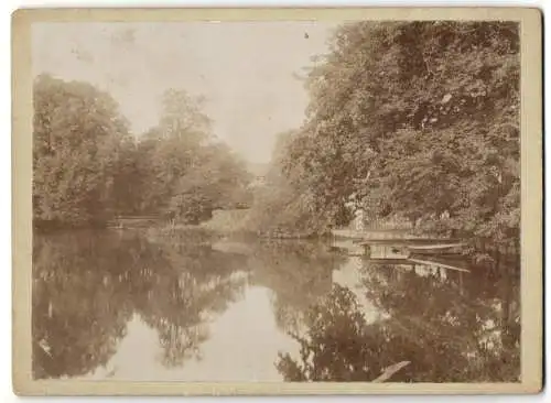 3 Fotografien unbekannter Fotograf, Ansicht Danzig - Gdansk, Gehöft Prangenau / Praust, Oliva, An der Schwentine 1902-19