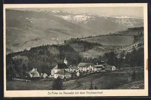 AK Aspangberg-St. Peter, St. Peter im Neuwald mit dem Hochwechsel