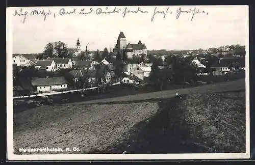 AK Heidenreichstein /N. Oe., Teilansicht mit Schloss