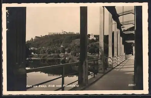 AK Gars am Kamp, Blick vom Bahnhofsteg