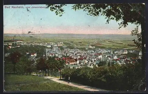 AK Bad Nauheim, Teilansicht vom Johannisberg aus gesehen