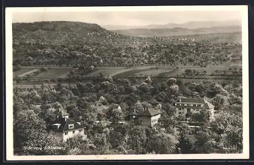 AK Herrenberg /Württ., Blick vom Schlossberg auf den Ort