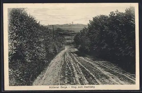 AK Owschlag / Hüttener Berge, Weg zum Aschberg