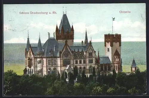 AK Königswinter a. Rh., Schloss Drachenburg, Ostseite