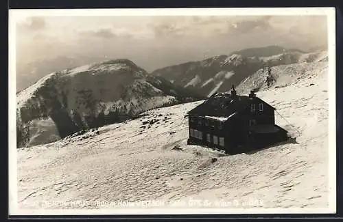 AK Graf Meran-Haus, Ansicht auf der Hohen Veitsch