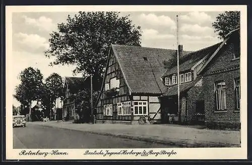 AK Rotenburg-Hann., Deutsche Jugendherberge in der Bergstrasse