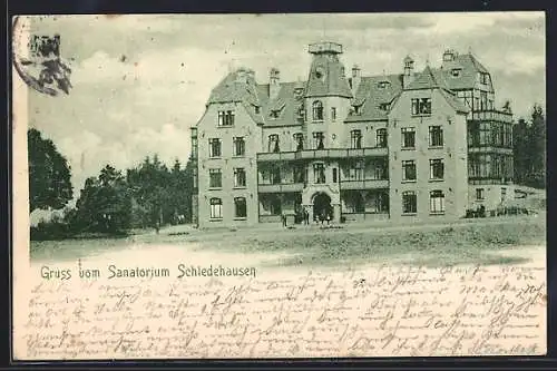 AK Schledehausen / Osnabrück, Partie am Sanatorium