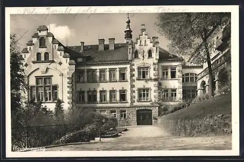 AK Rothenburg o. T., Partie am Sanatorium Wildbad