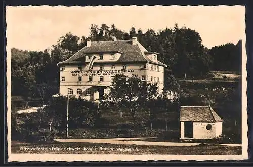 AK Gössweinstein /Fränkische Schweiz, Hotel und Pension Waldesruh