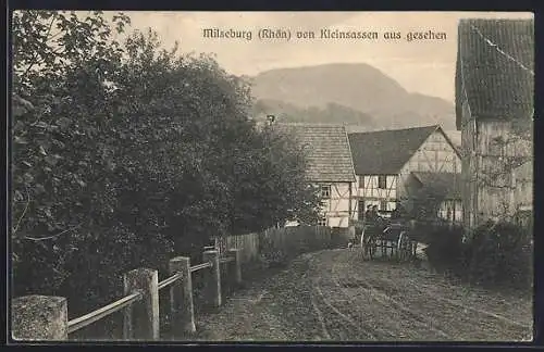 AK Milseburg / Hilders, Ortspartie von Kleinsassen aus