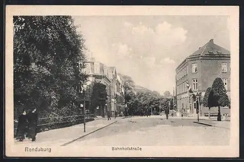 AK Rendsburg, Partie in der Bahnhofstrasse