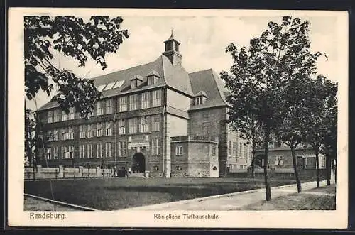 AK Rendsburg, Die Königliche Tiefbauschule