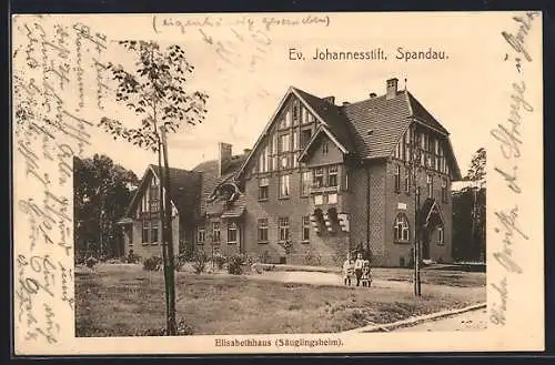 AK Berlin-Spandau, Elisabethhaus mit Säuglingsheim des Ev. Johannesstifts