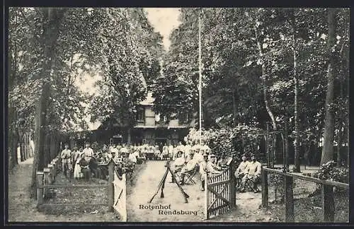 AK Rendsburg, Soldaten am Rotenhof