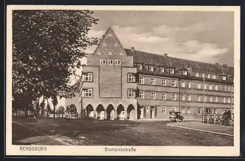 AK Rendsburg, Partie in der Bismarckstrasse