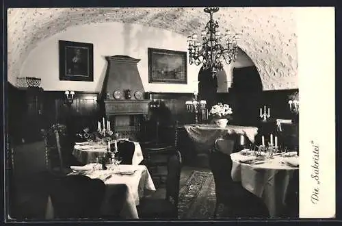 AK Wien, Restaurant Wiener Stadtkrug, Weihburggasse 3, Sakristei mit Kamin