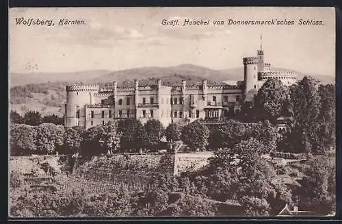 AK Wolfsberg /Kärnten, Gräfl. Henckel von Donnersmarck`sches Schloss