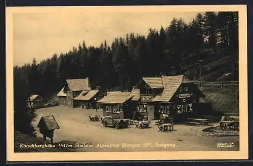 AK Katschberghöhe, Gasthaus am Alpenpass