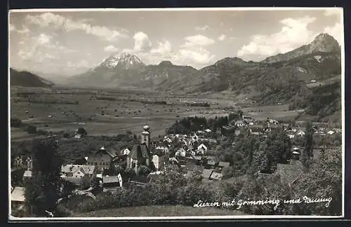 AK Liezen, Ortsansicht mit Grimming und Tausing