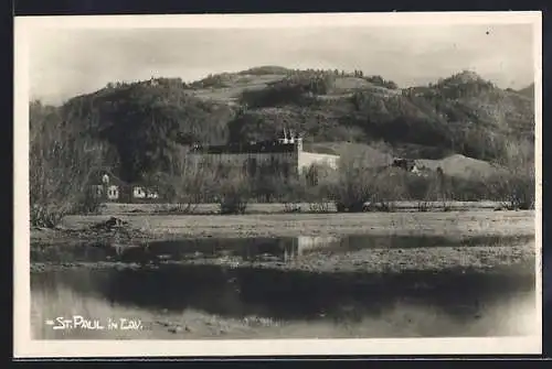 AK St. Paul in Lav., Blick auf das Stiftsgebäude