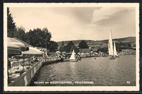 AK Velden am Woerthersee, Partie im Schlossbad