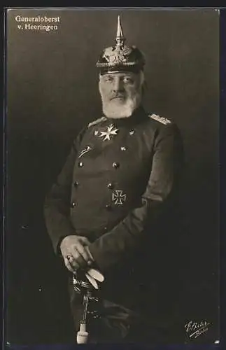 AK Generaloberst v. Heeringen, Portrait in Uniform