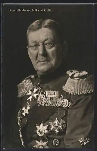 AK Generalfeldmarschall v. d. Goltz, Portrait in Uniform