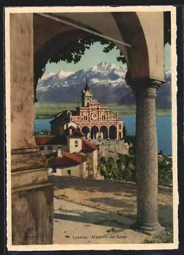 Künstler-AK Künzli Brüder, Zürich Nr. 8642: Locarno, Madonna del Sasso