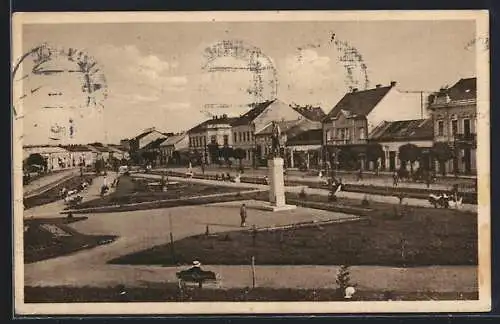 AK Uzhorod, Park mit Denkmal